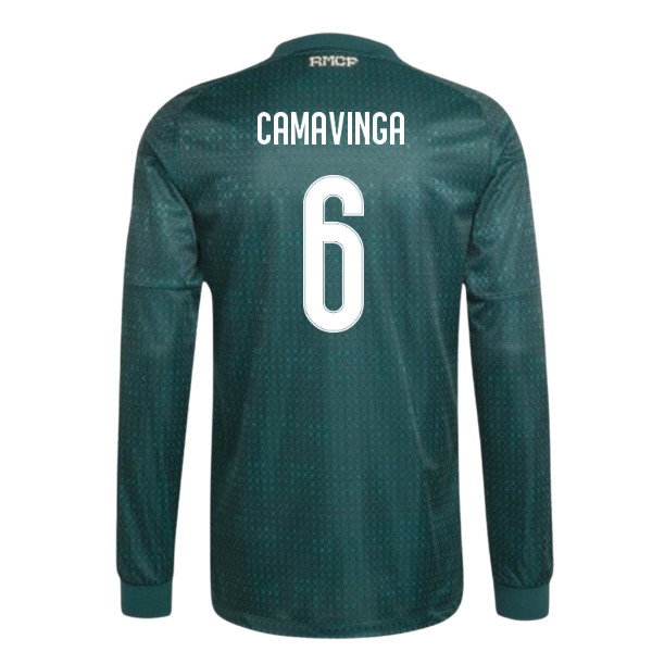 2026-2027 Real Madrid Authentic Long Sleeve Away Shirt (Camavinga 6)