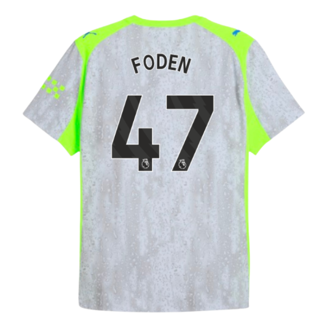 Premium Quality Football Man City Authentic Third Shirt Foden #47 ...