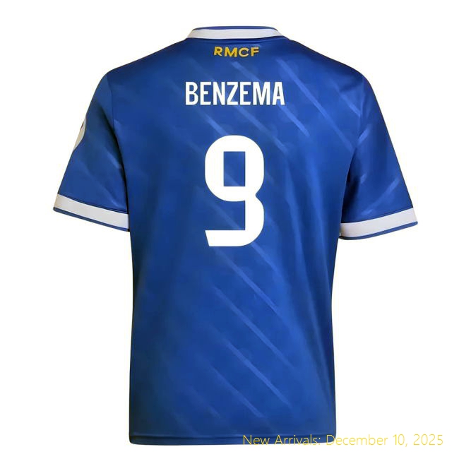 2025-2026 Real Madrid Third Shirt - Genuine Game Day (Benzema 9) -...