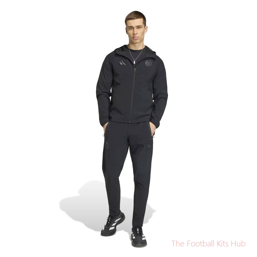 Real Madrid Windbreaker Vis Tech Travel - Black