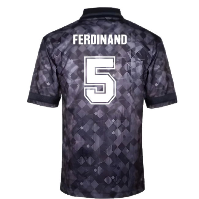Authentic England 1990 Black Jersey Professional Euro Tournament High
