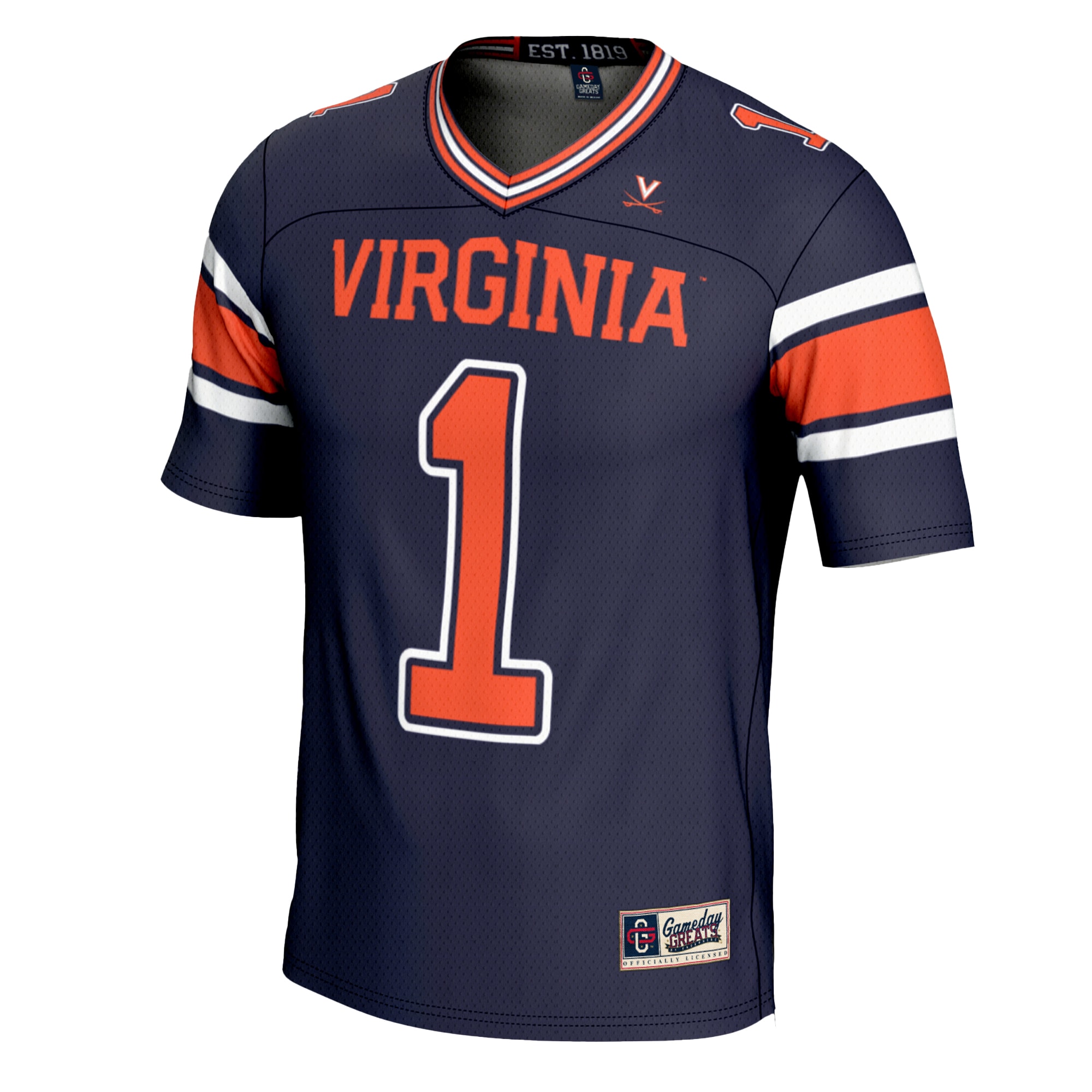 [DDG] Virginia Cavaliers GameDay Greats Youth Football Jersey - Navy