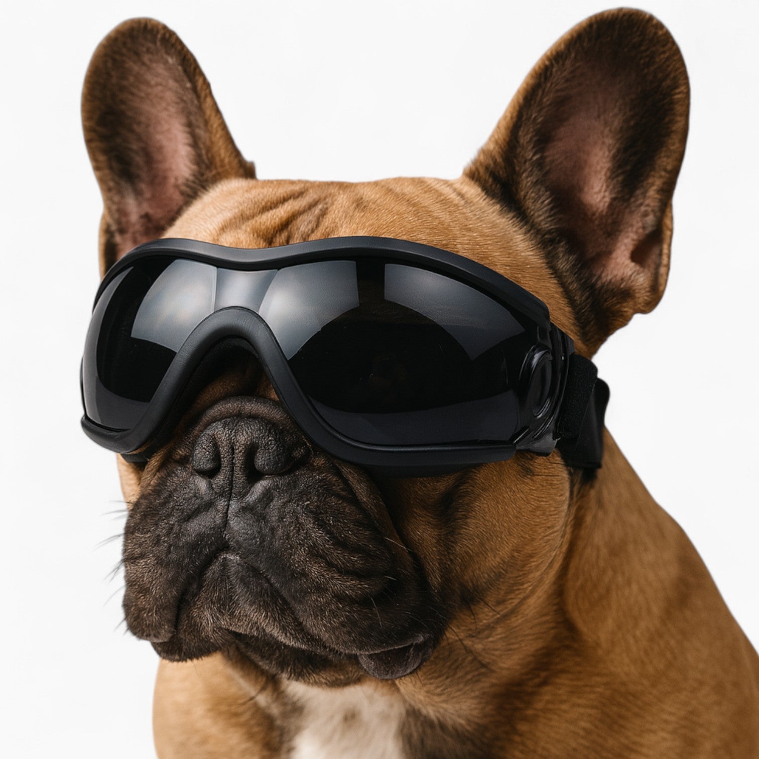 PawVue French Bulldog Goggles – Windproof UV Protection Dog Sunglasses
