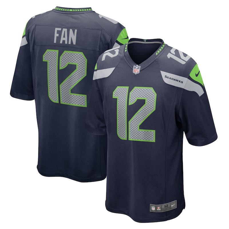 None 12s SEA Seahawks Retro Genuine Jersey Football Apparel