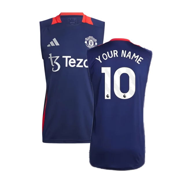 Authentic Licensed Man Utd 2024 2024-2025 Man Utd Sleeveless Jersey...