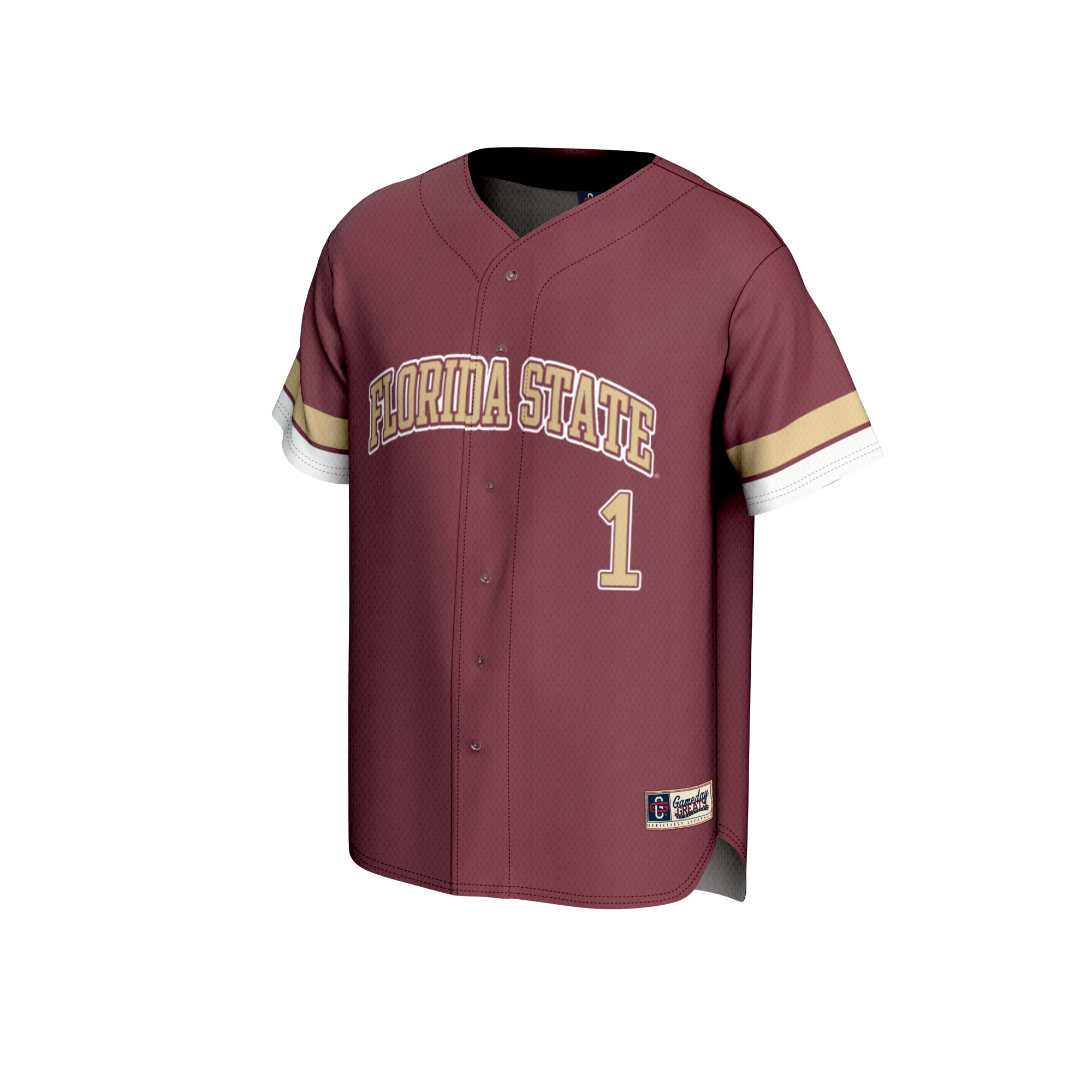 [DDG] Florida State Seminoles GameDay Greats Youth Lightweight Collegiate Baseball Fashion Jersey - Garnet