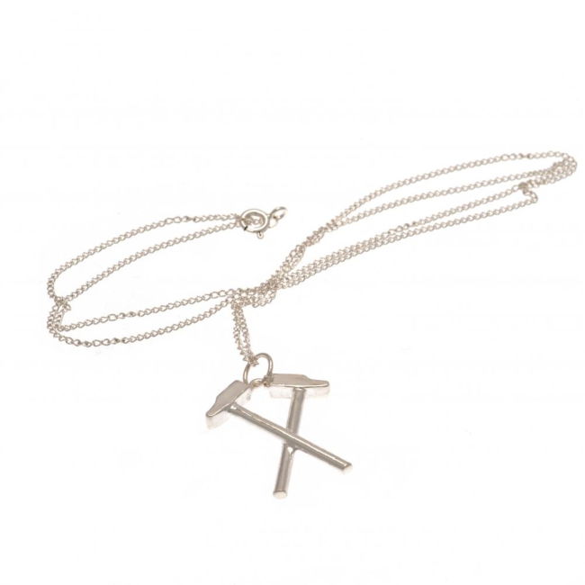 Classic West Ham West Ham United FC Sterling Silver Pendant & Chain...