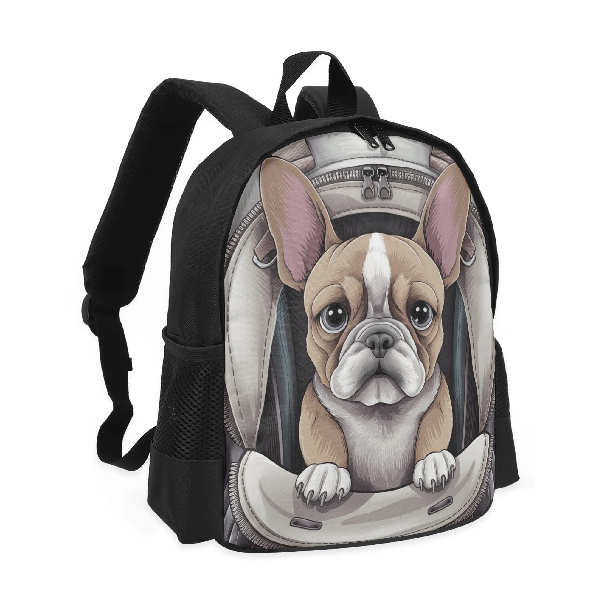 Safe Beau - French Bulldog Kids School Backpack Summer Wear