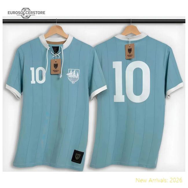 Premium Manchester Blues Retro Shirt With Laces The Ship - Premium