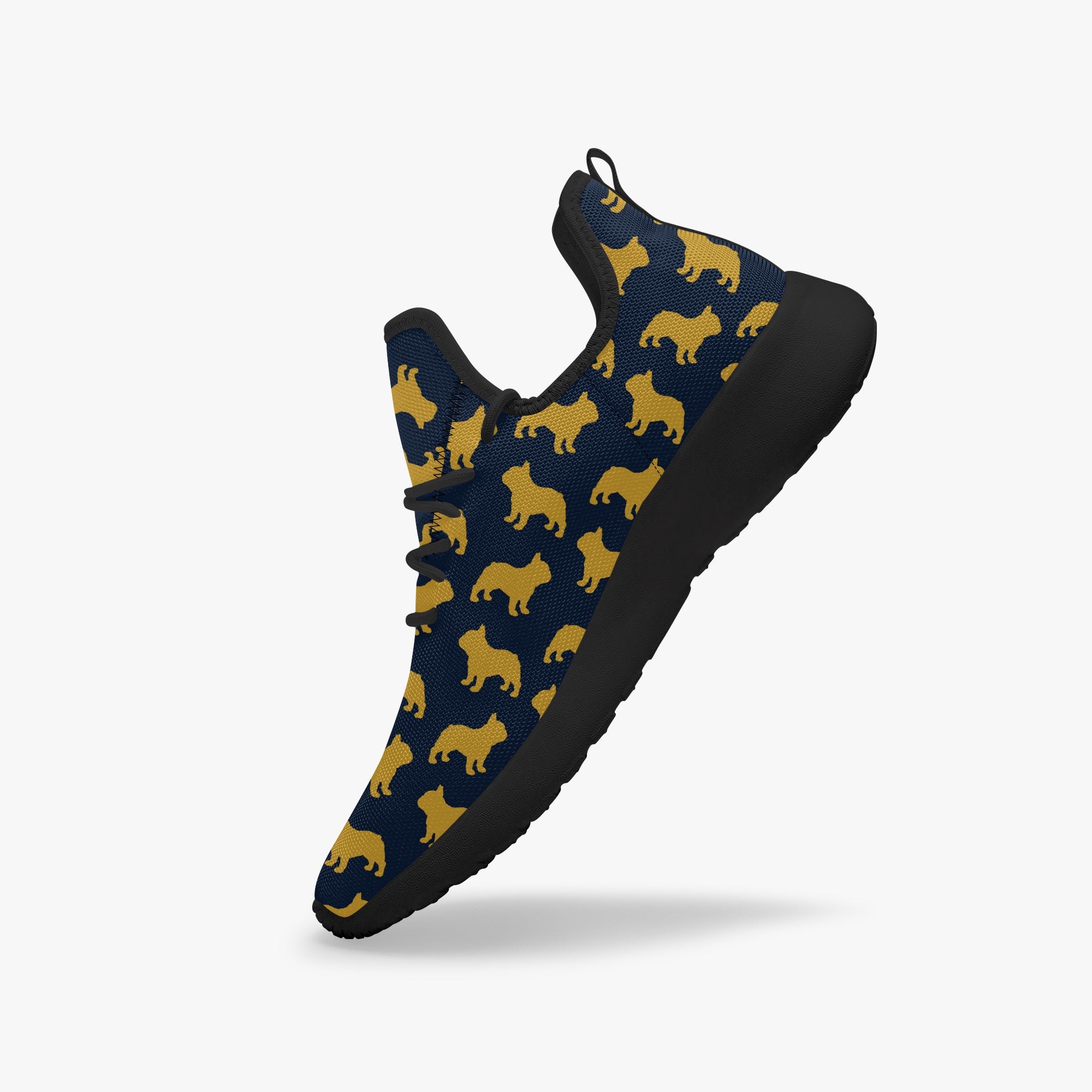 French Bulldog Lover Bleu Classic Sneakers Casual Footwear