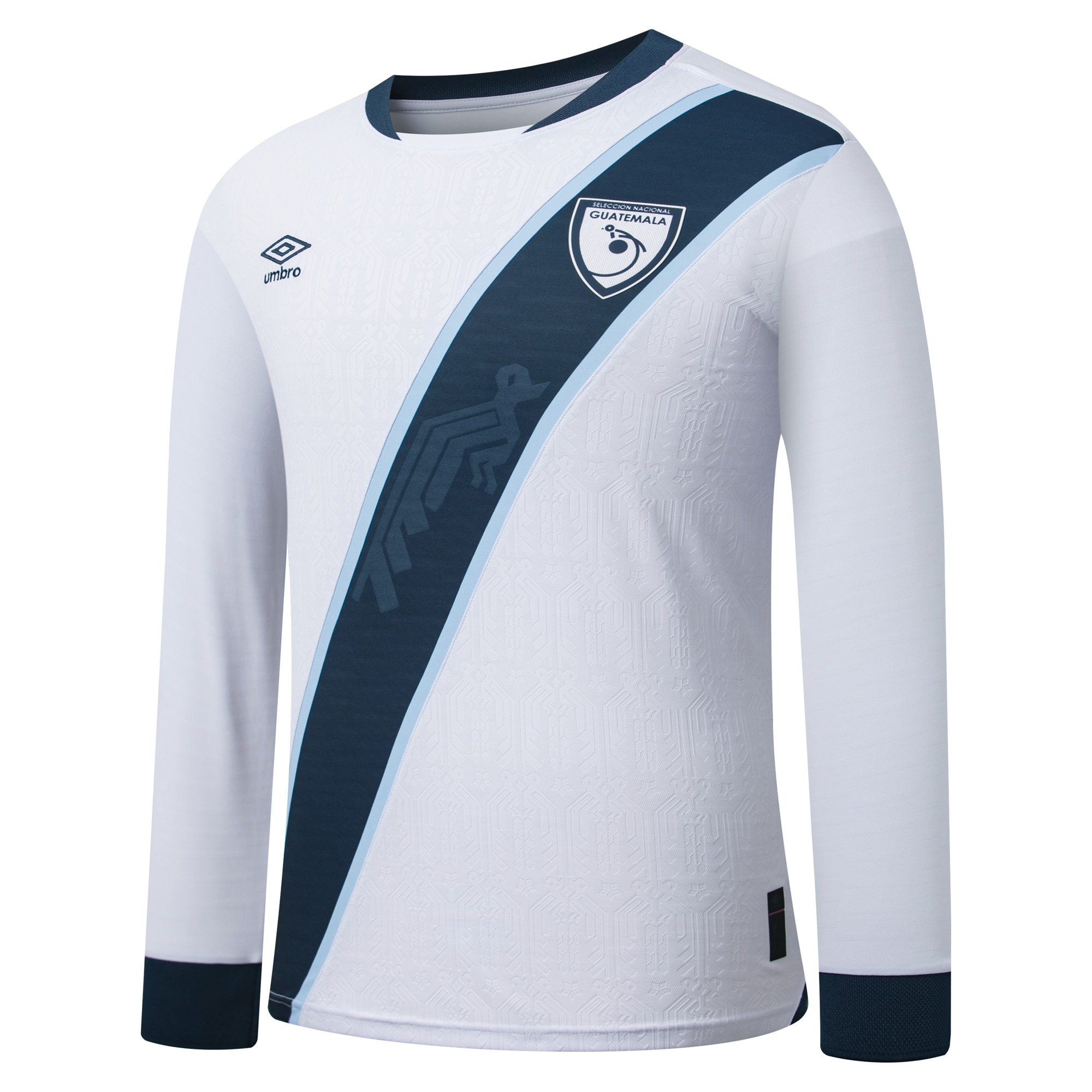 [SJH] Guatemala National Team 2025 Home Replica Long Sleeve Jersey - White