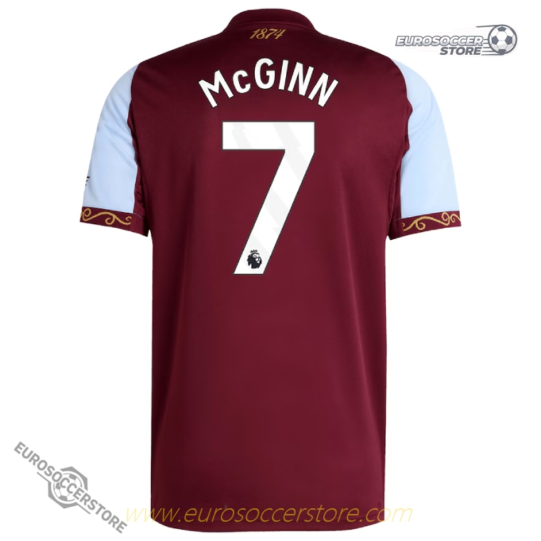 Aston Villa 25-26 Home Jersey with MCGINN 7