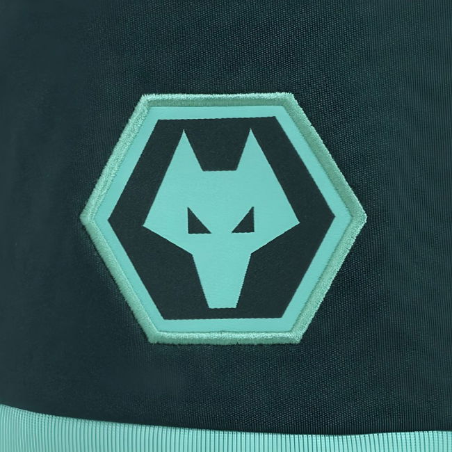 Licensed 2025-2026 Wolves Away Shorts (Green) Breathable Fabric