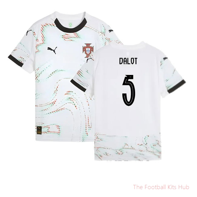 2025-2026 Portugal Away Shirt (Kids) (Dalot 5)