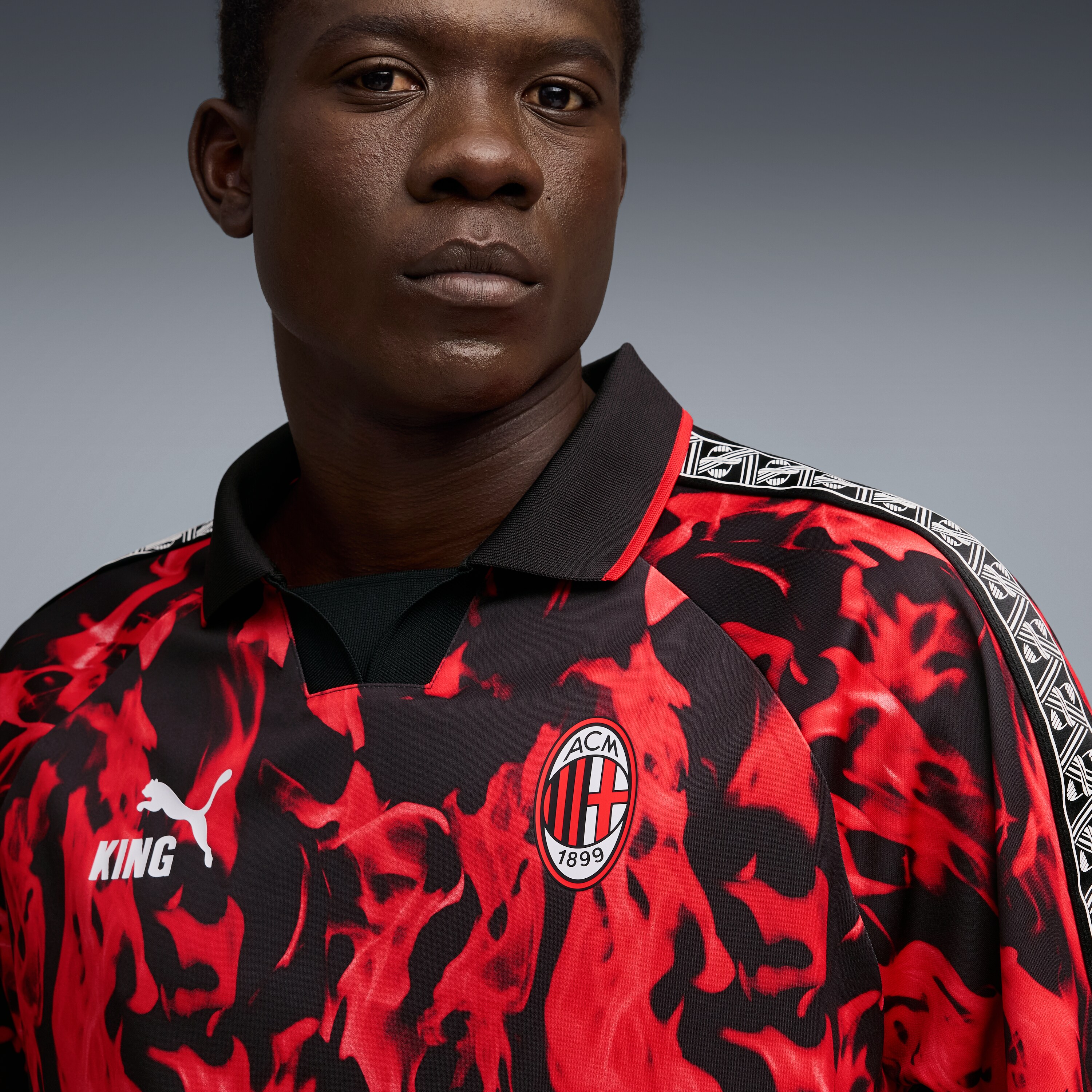 [SJH] AC Milan King Retro Jersey - Red