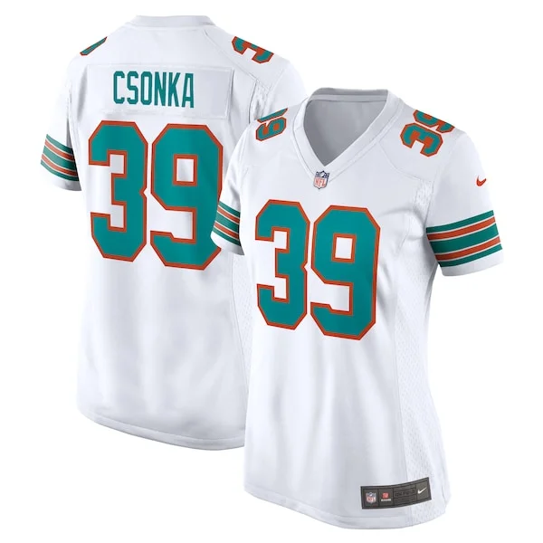 None Larry Csonka  Jersey - White | NFL Player Jersey | NFL Football
