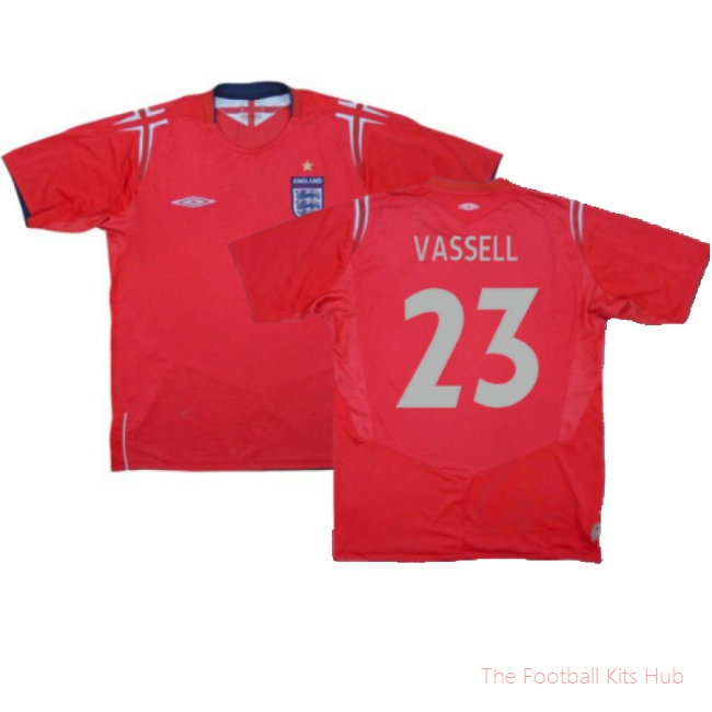 England 2004-06 Away Shirt (Excellent) (Vassell 23)