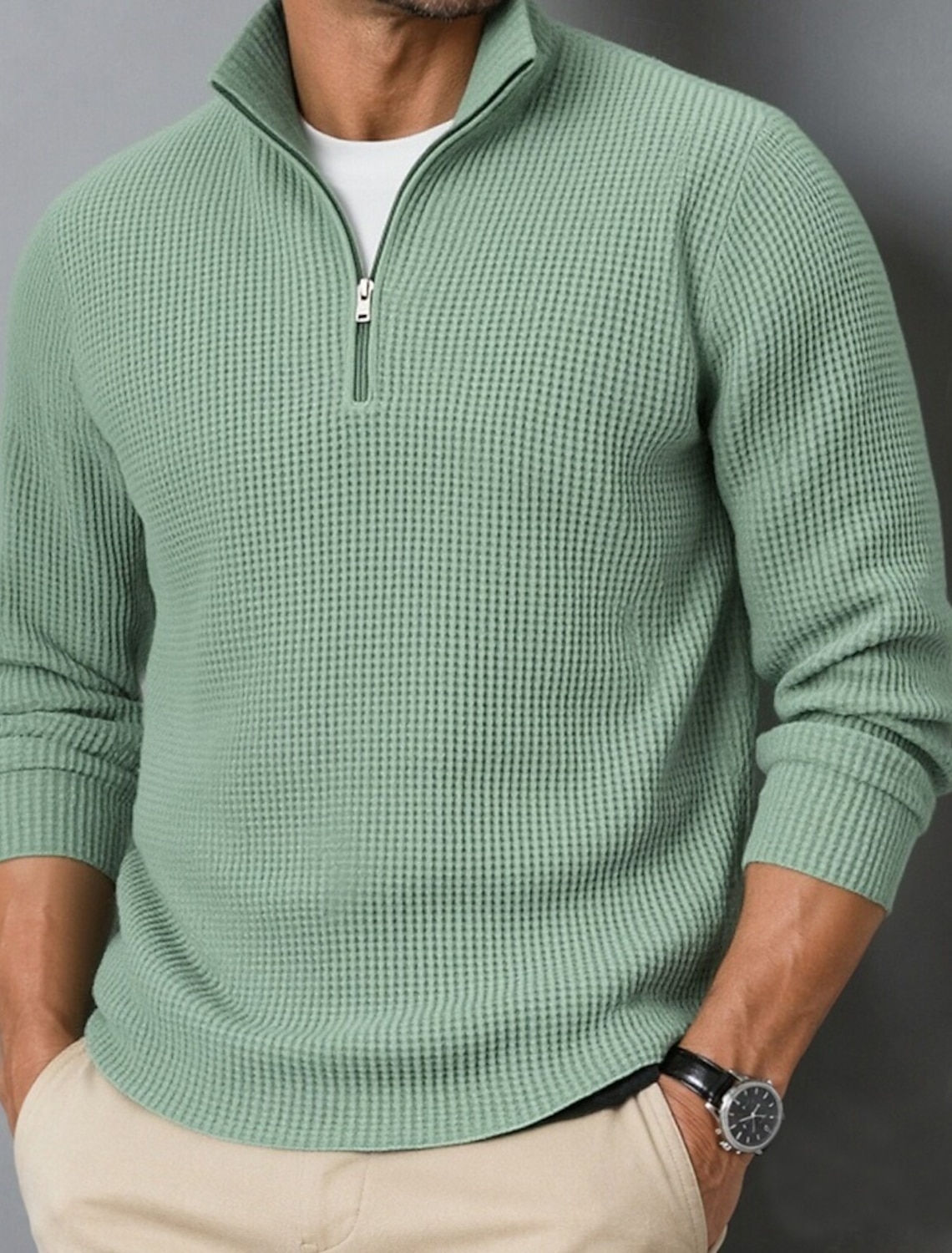 SoftFade™ Men's Polo Shirts 100% Cotton Acid Wash Shirt Casual Vacation Lapel Short Sleeve Fashion Basic Plain Color Block Distressed Spring & Summer Regular Fit Light Green Pink Navy Blue Light