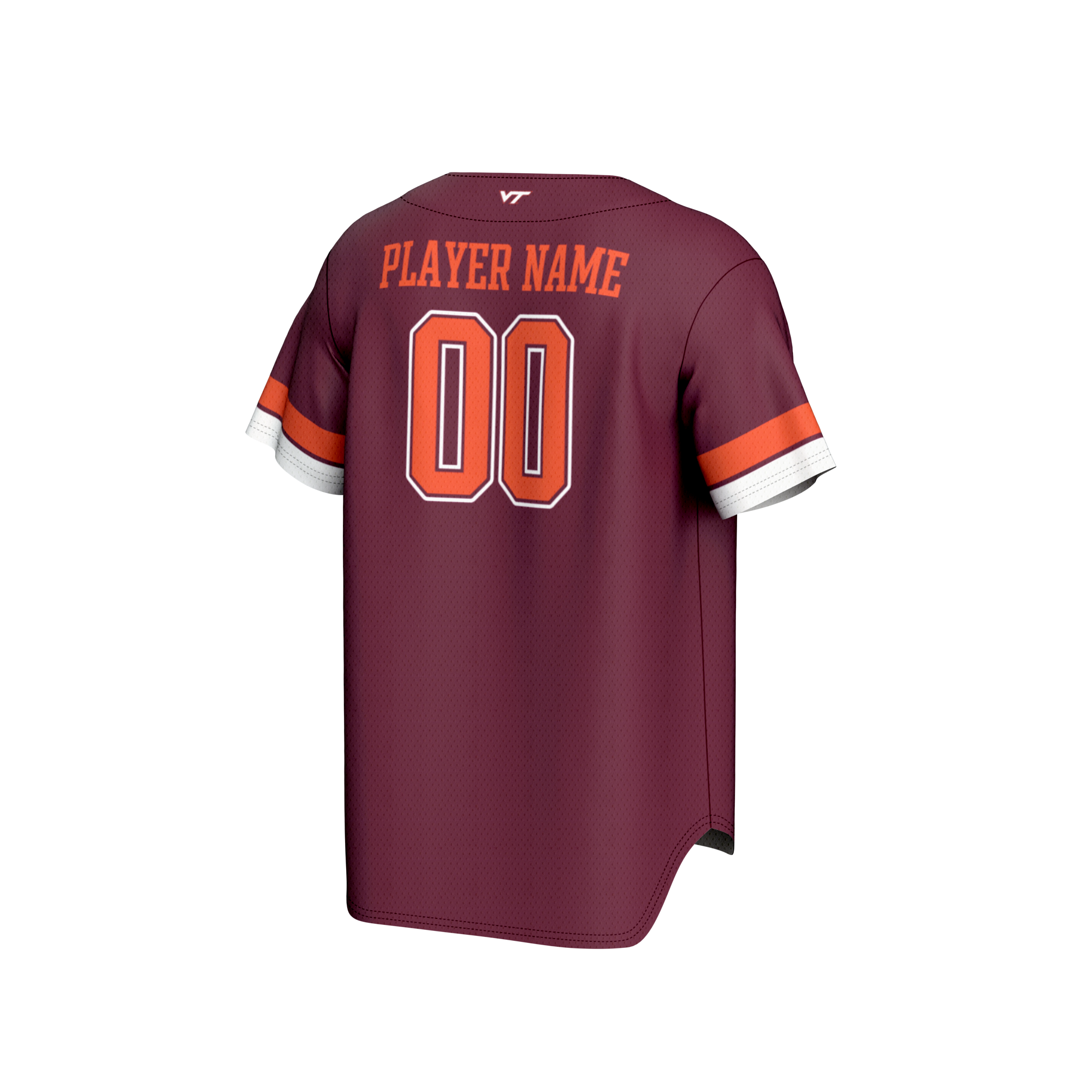 [NJP] Virginia Tech Hokies GameDay Greats Unisex NIL Pick-A-Player Lightweight Baseball Jersey - Maroon