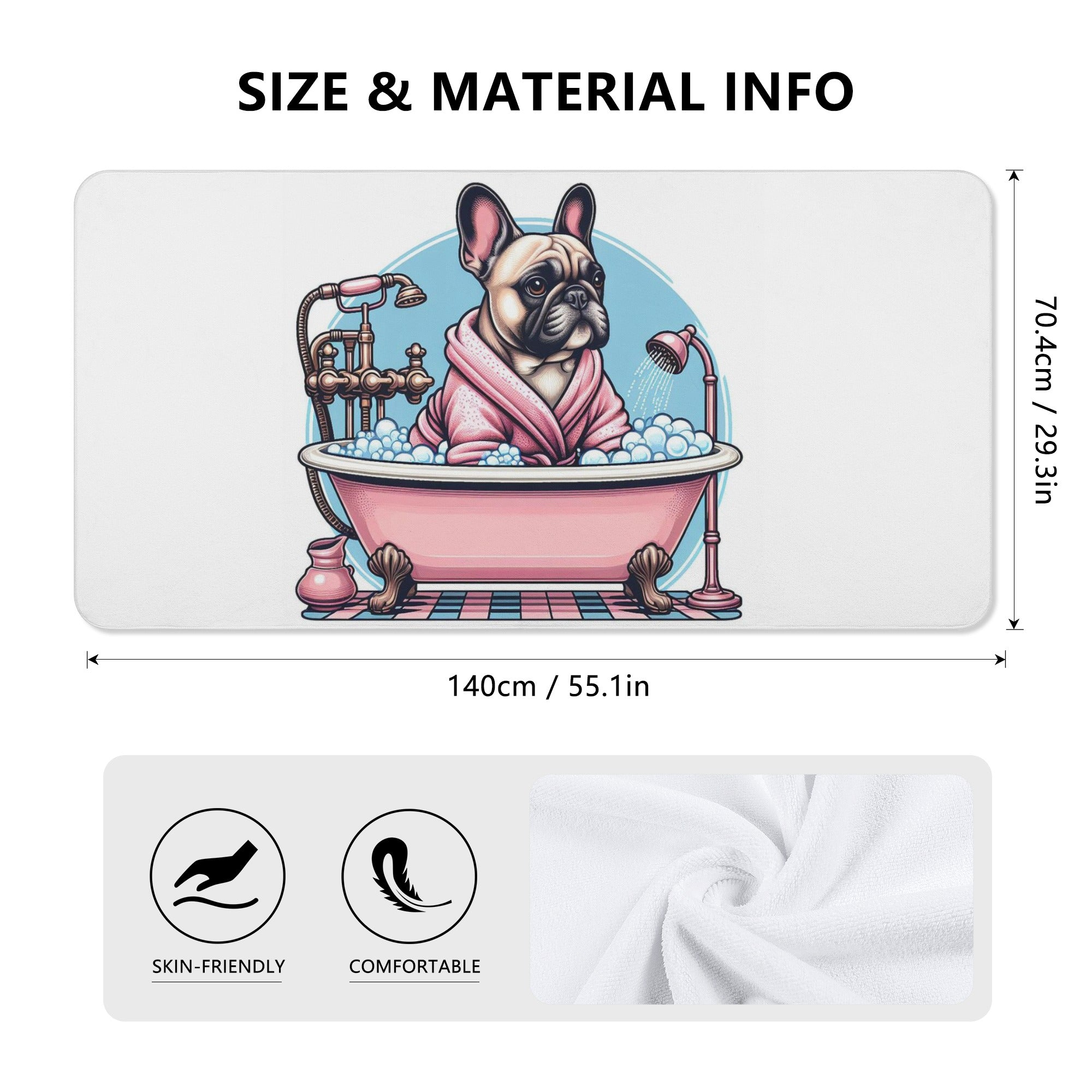 Trendy Fashion-Forward Lexi - Bath Towel for Dog Owners Comfortable