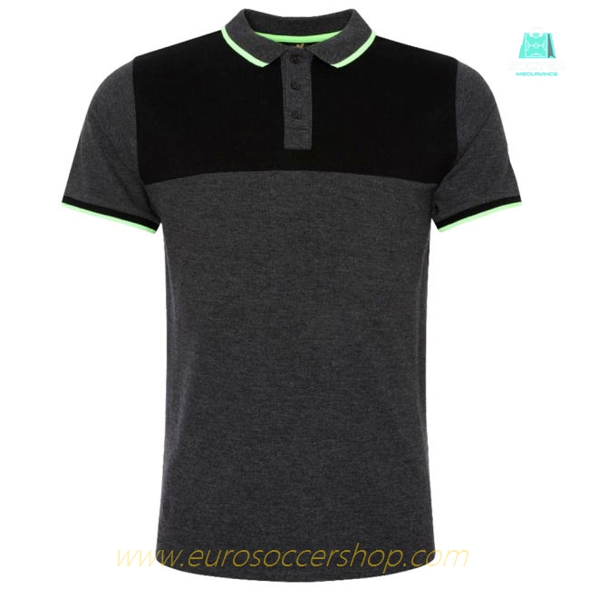 Liverpool FC Neon Panel Polo Mens Charcoal Small