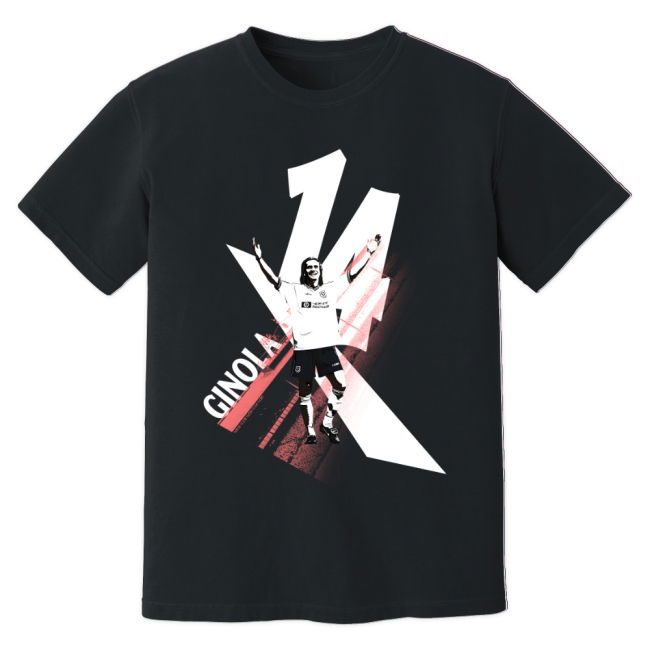 David Ginola Tottenham Premier League Legend T-Shirt - Black (Adult