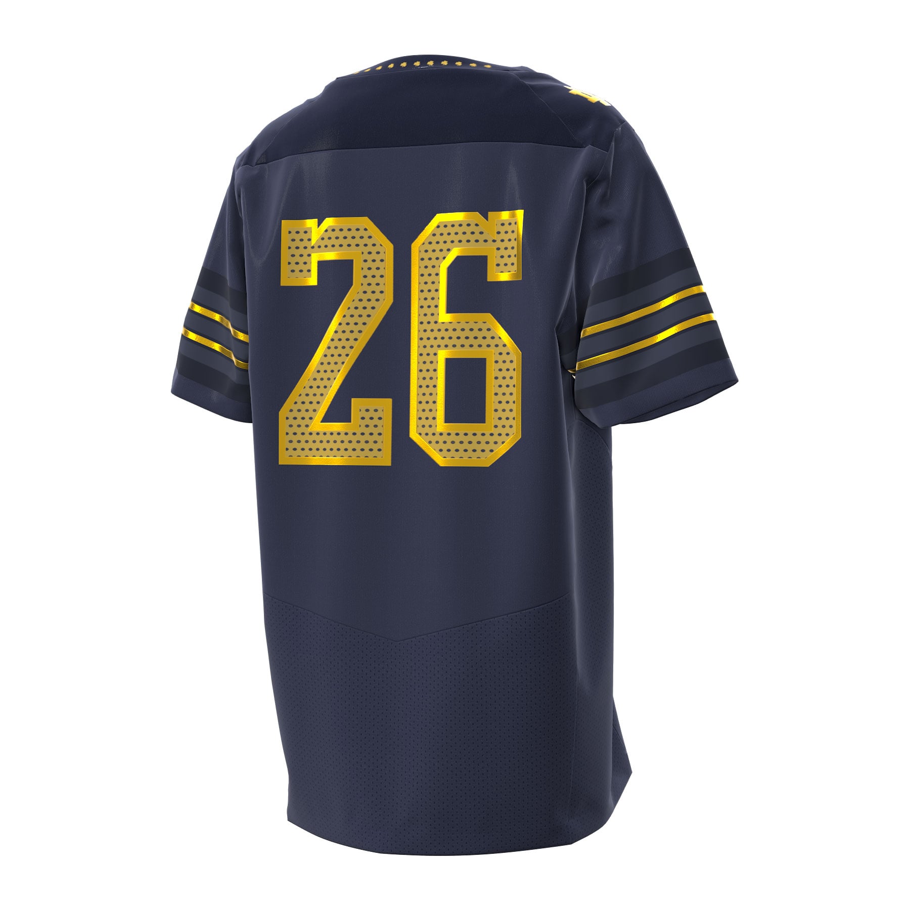 Youth #26 Navy Notre Dame Fighting Irish 2026 Shamrock Series Football Jersey