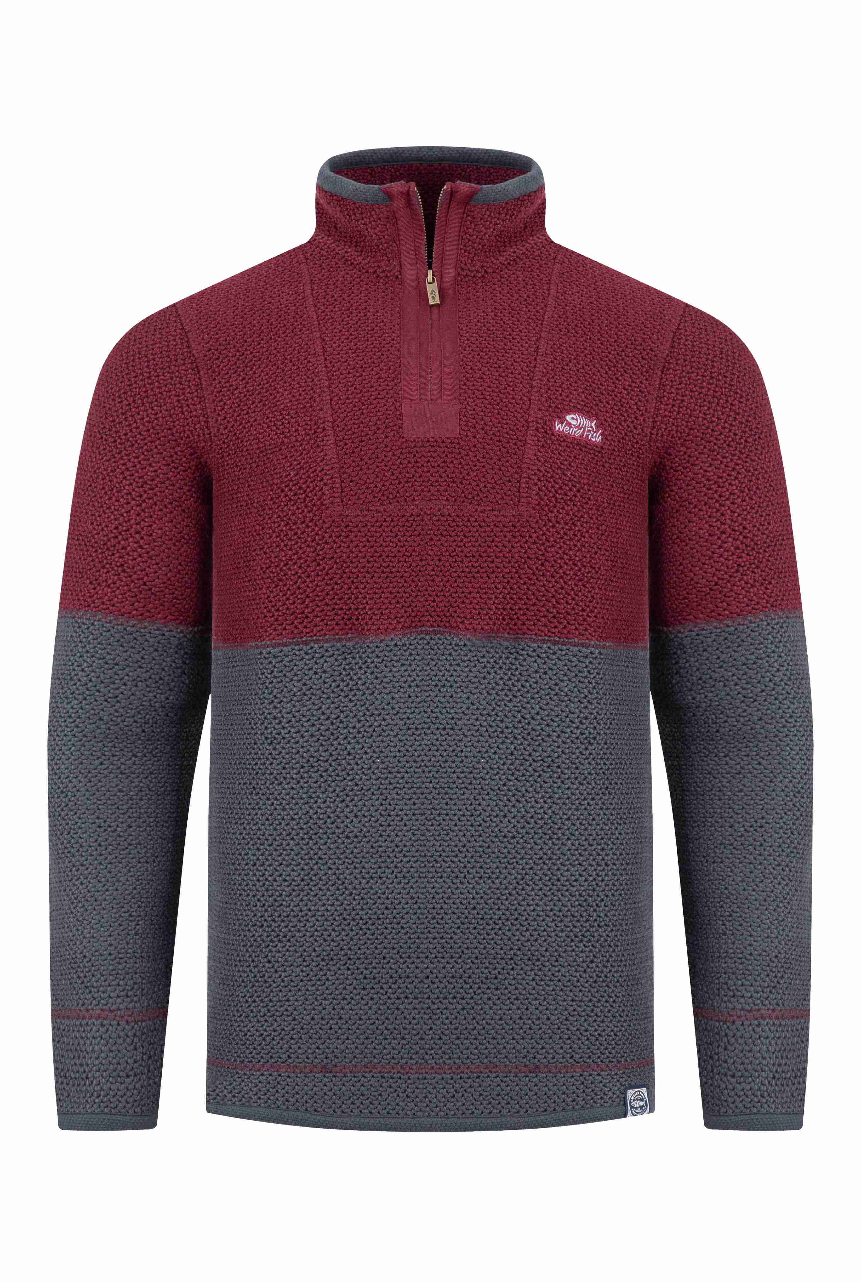 Kielder 1/4 Zip Limited Edition Macaroni Sweatshirt Antique Cherry