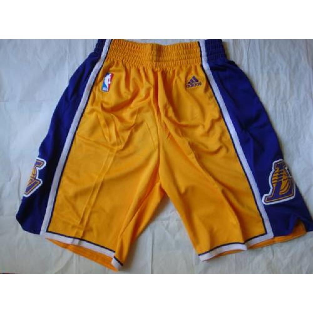 Los Angeles Lakers Yellow NBA Shorts