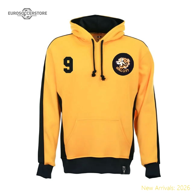 Official Hull City Number 9 Retro Hoodie - Premium Quality Baby