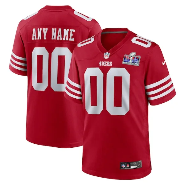 San Francisco 49ers Game NFL Jersey - Scarlet | Official Football A...
