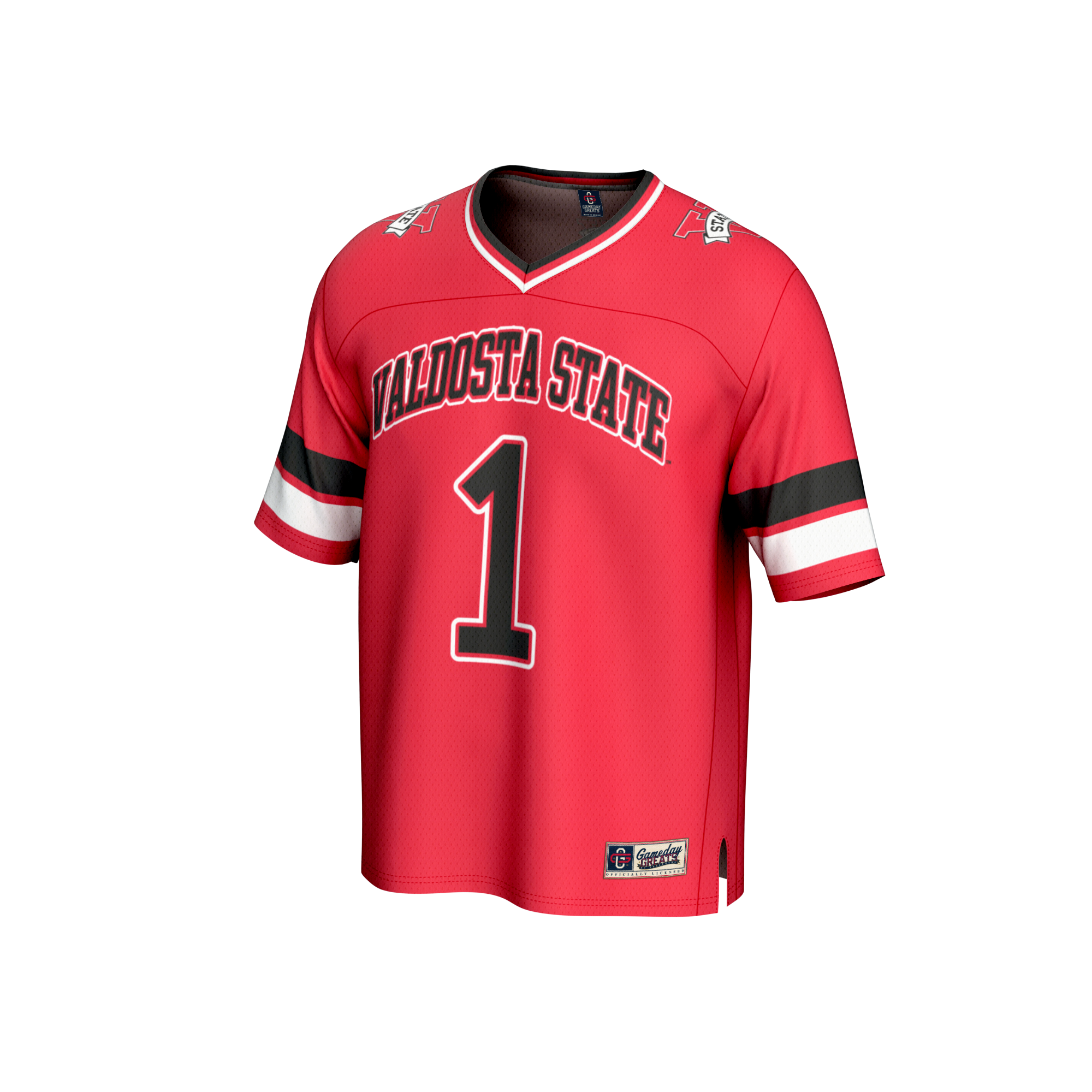 #1 Valdosta State Blazers GameDay Greats Lightweight Collegiate Football Fashion Jersey - Red