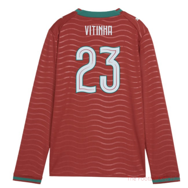 [LK] 2026/27 Portugal Long Sleeve Home Shirt (Kids) (Vitinha 23)