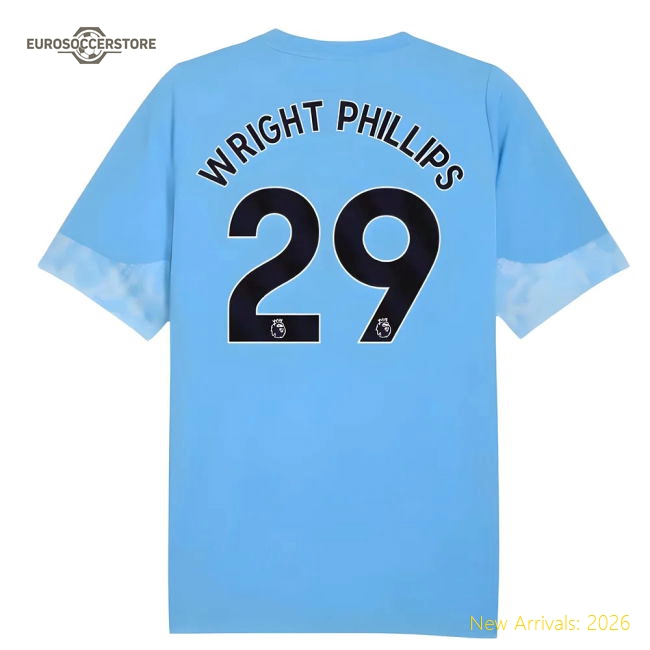 2025-2026 Man City Training Jersey (Light Blue) - Kids (Wright Phillips 29)