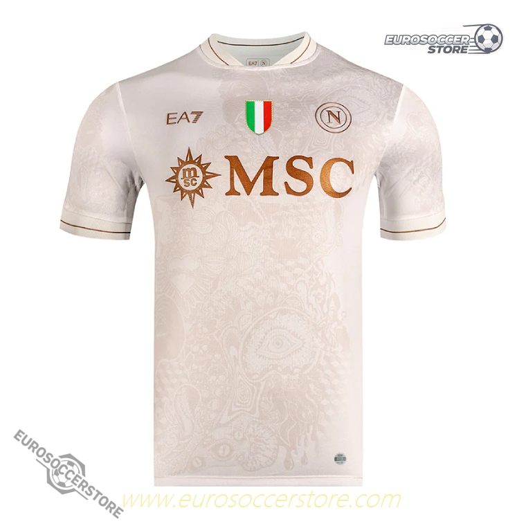S.S.C. Napoli 2025-26 Season Away BUONGIORNO 4 Football Jersey