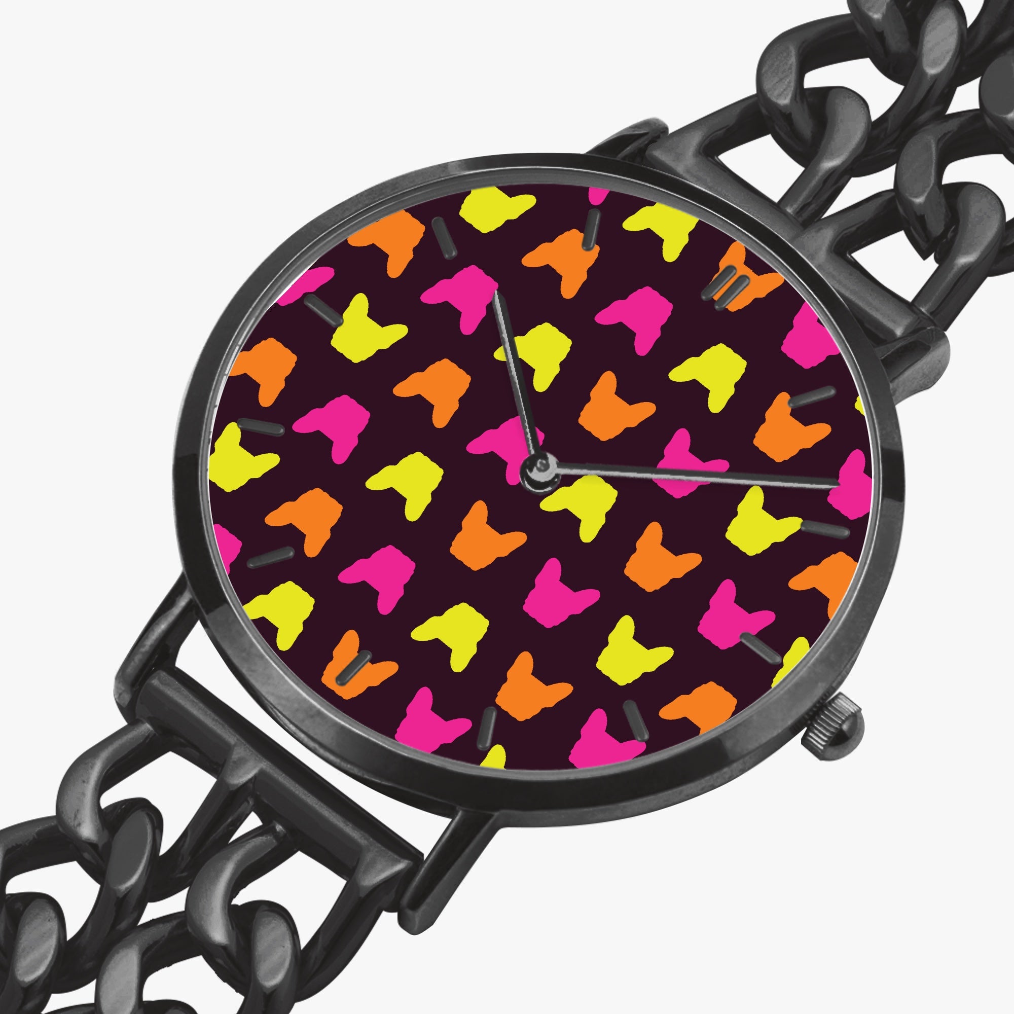 Durable Floria - Chic Hollow Strap Watch For Frenchie Lovers as a Gift