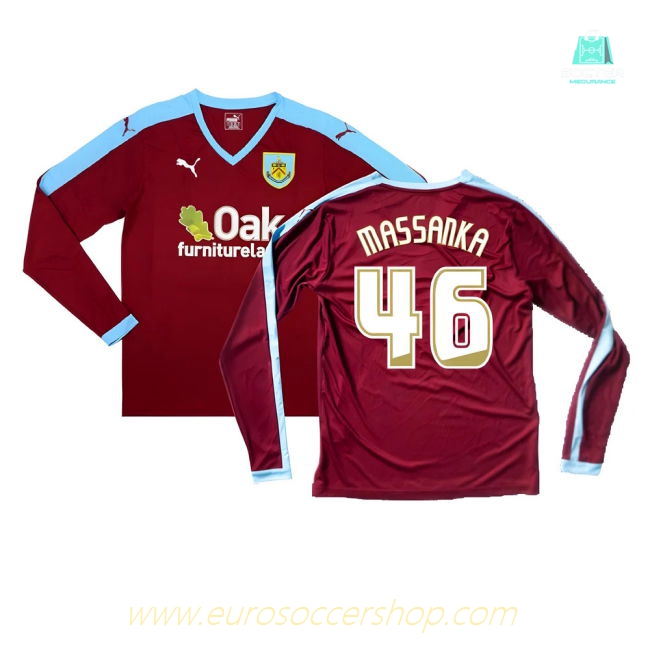 Burnley 2015-16 Long Sleeve Home Shirt ((Excellent) S) (Massanka 46)