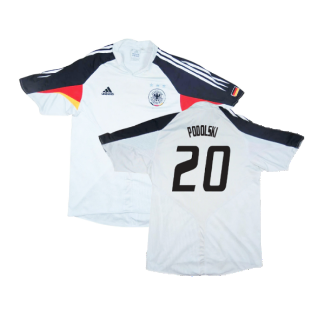 Germany 2004-05 Home Shirt ((Very Good) M) (Podolski 20)