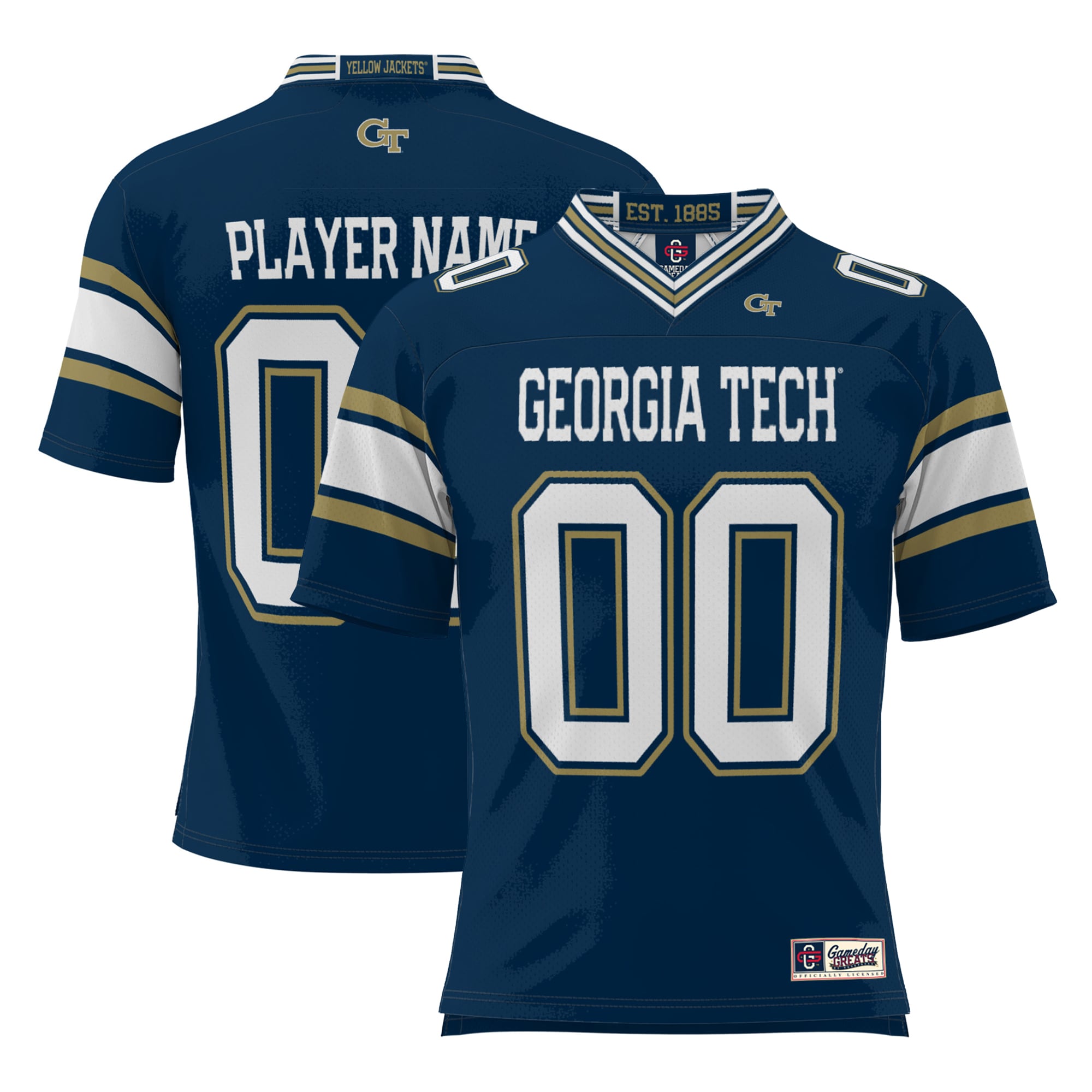 Georgia Tech Yellow Jackets GameDay Greats NIL Pick-A-Player 2026 Season Football Jersey - Navy