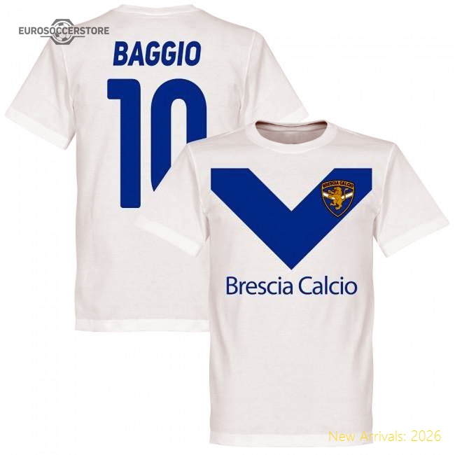 Luxury Brescia Roberto Baggio Team Casual Tee - White - Cost-effective