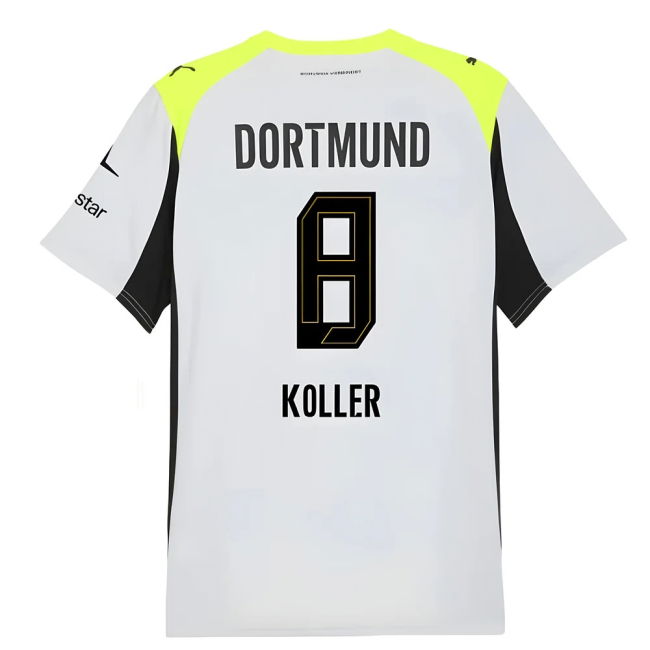 Dortmund Borussia Dortmund Away Shirt Koller #8 Match Quality Enth...
