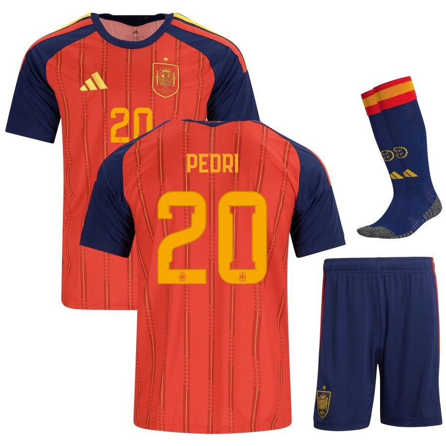[JED] Spain Home Kit Kids Jersey 2026 2027 Pedri