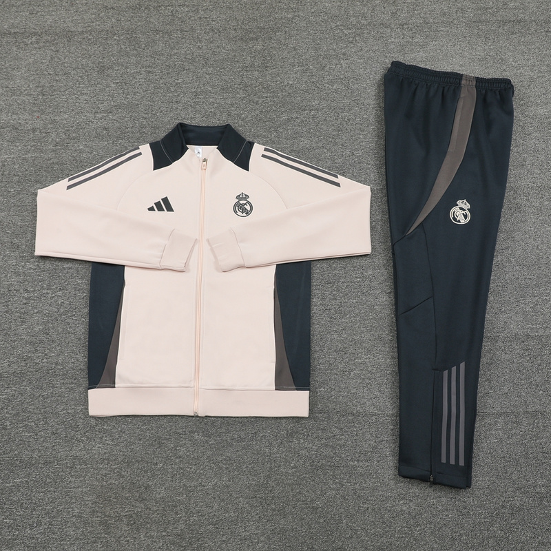 Official Breathable Real Madrid 2425 Beige Training Jacket