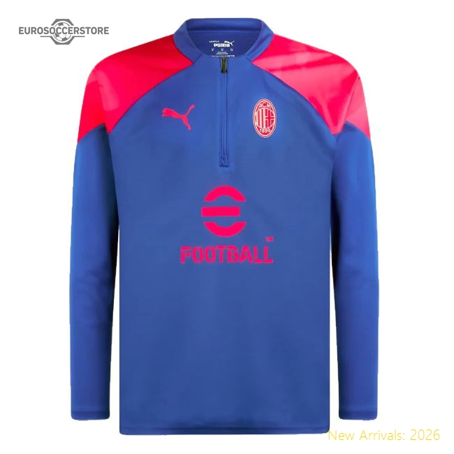 Elite 2023-2024 Ac Milan Training Half Zip Top (sapphire)