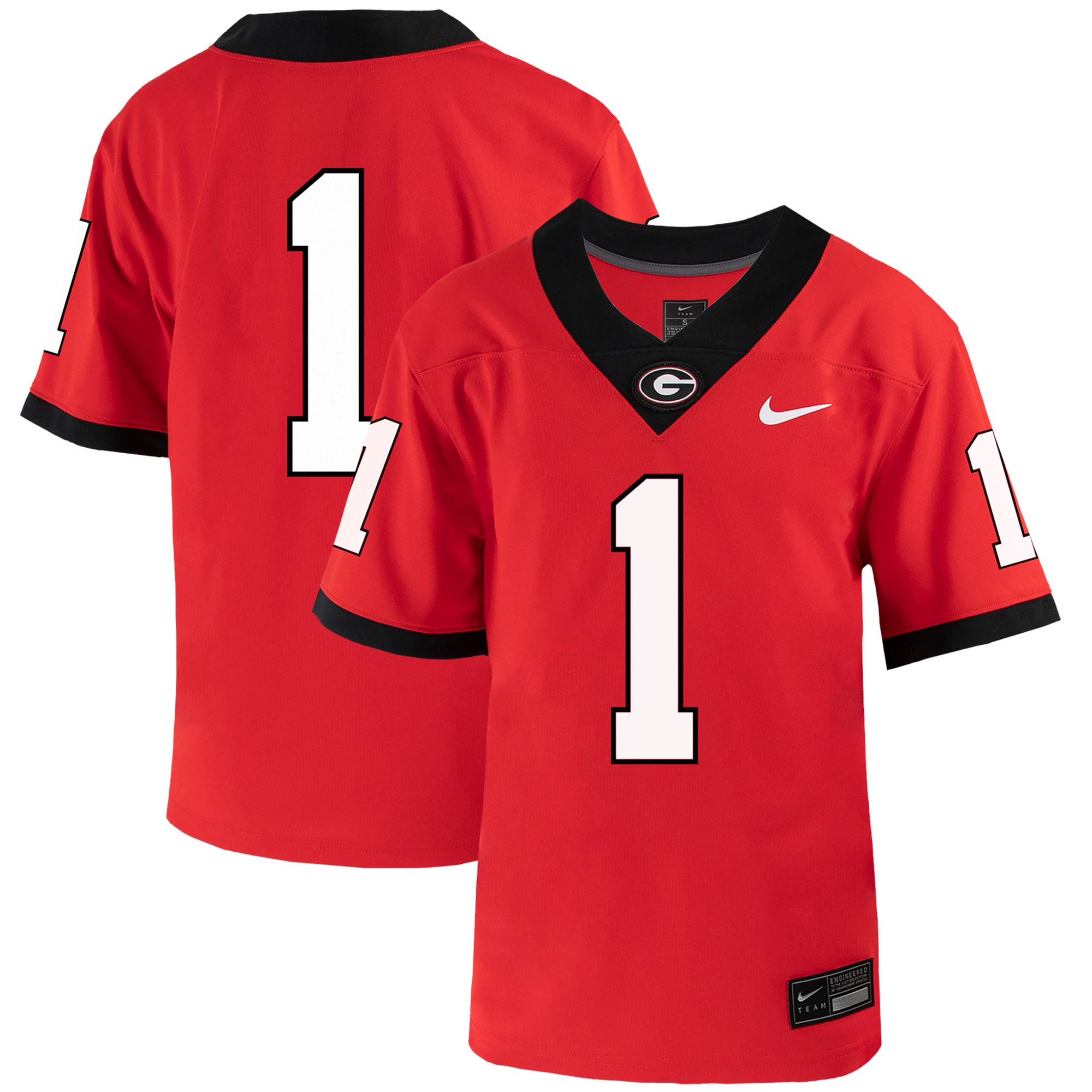 [NJP] Georgia Bulldogs Youth Home Untouchable Jersey - Red