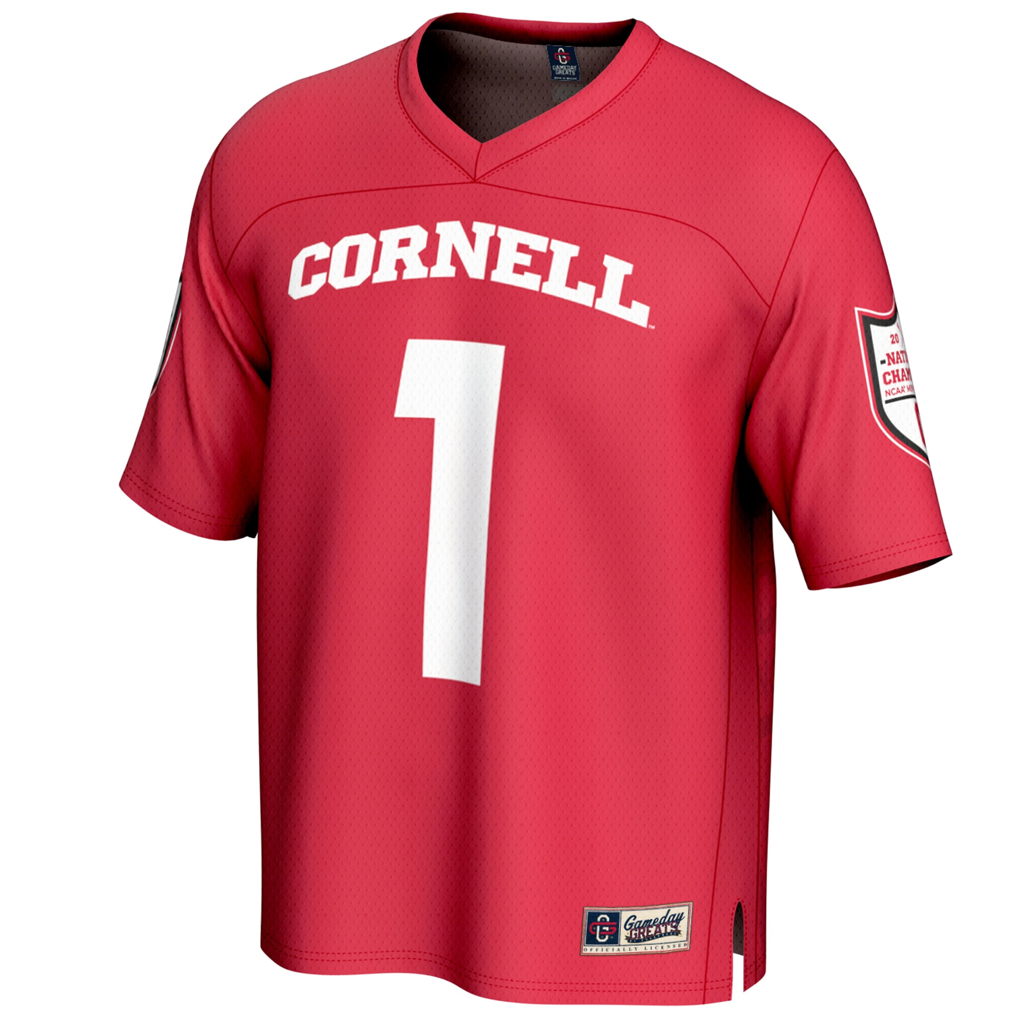 [NJP] Cornell Big Red GameDay Greats Unisex 2025 NCAA Men's Lacrosse National Champions Lightweight Fashion Jersey - Red