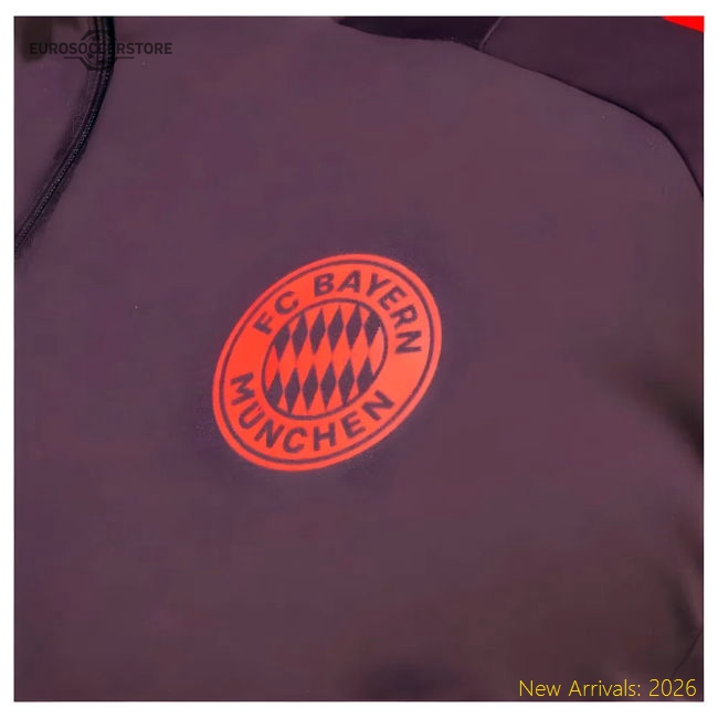 Performance 2024-2025 Bayern Munich Training Top (Shadow Maroon)