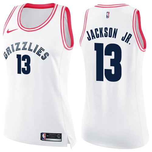 MEM #13 Jaren Jackson Premium 2024 Icon NBA Jersey - White Swingman