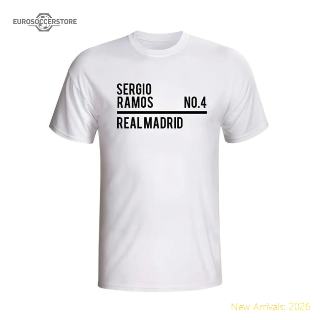 Sergio Ramos Real Madrid Squad T-shirt (white) - Kids - Concept Creation