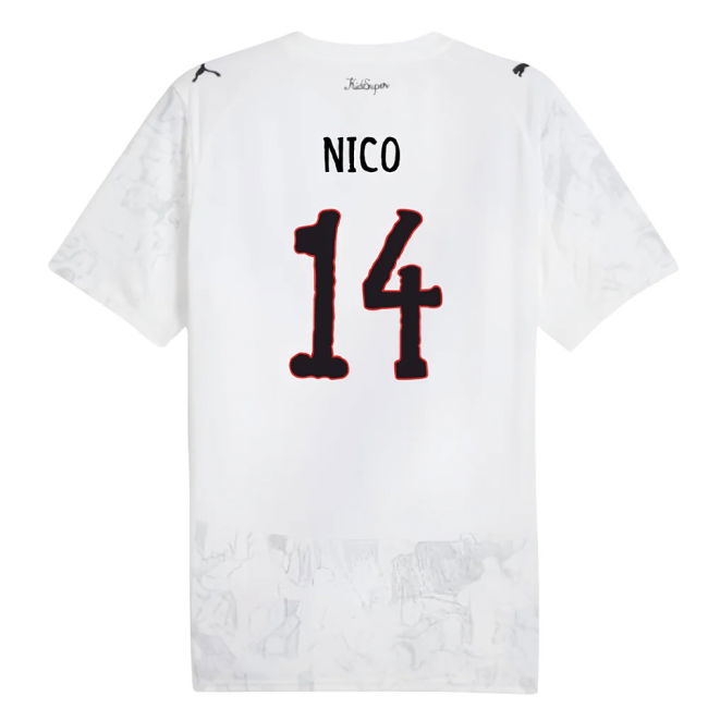 Kids New Manchester City Home Game Jersey 2025-2026 (Nico 14)